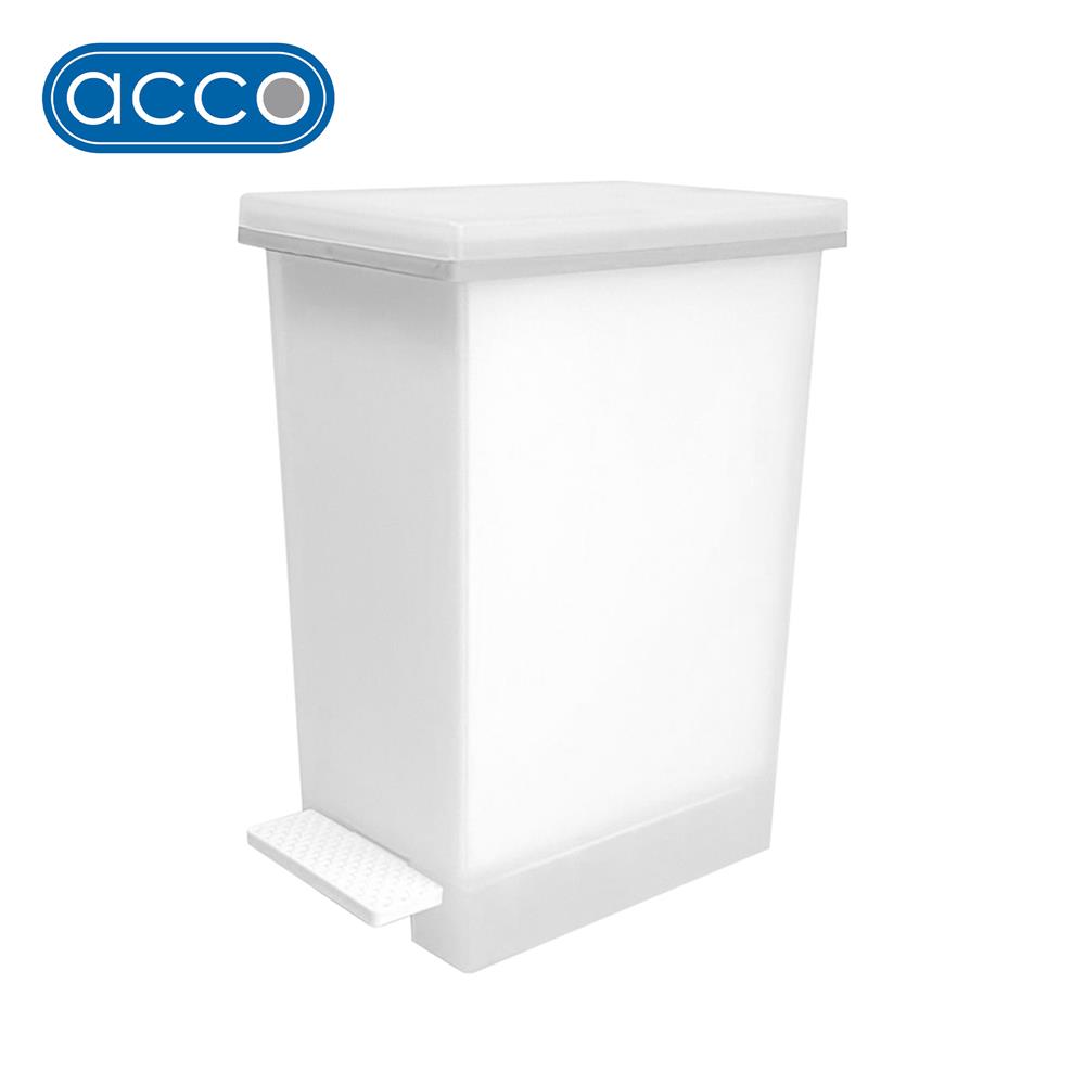 ถังขยะเหยียบ ACCO SAAN 20 ลิตร สีขาวขุ่น_1