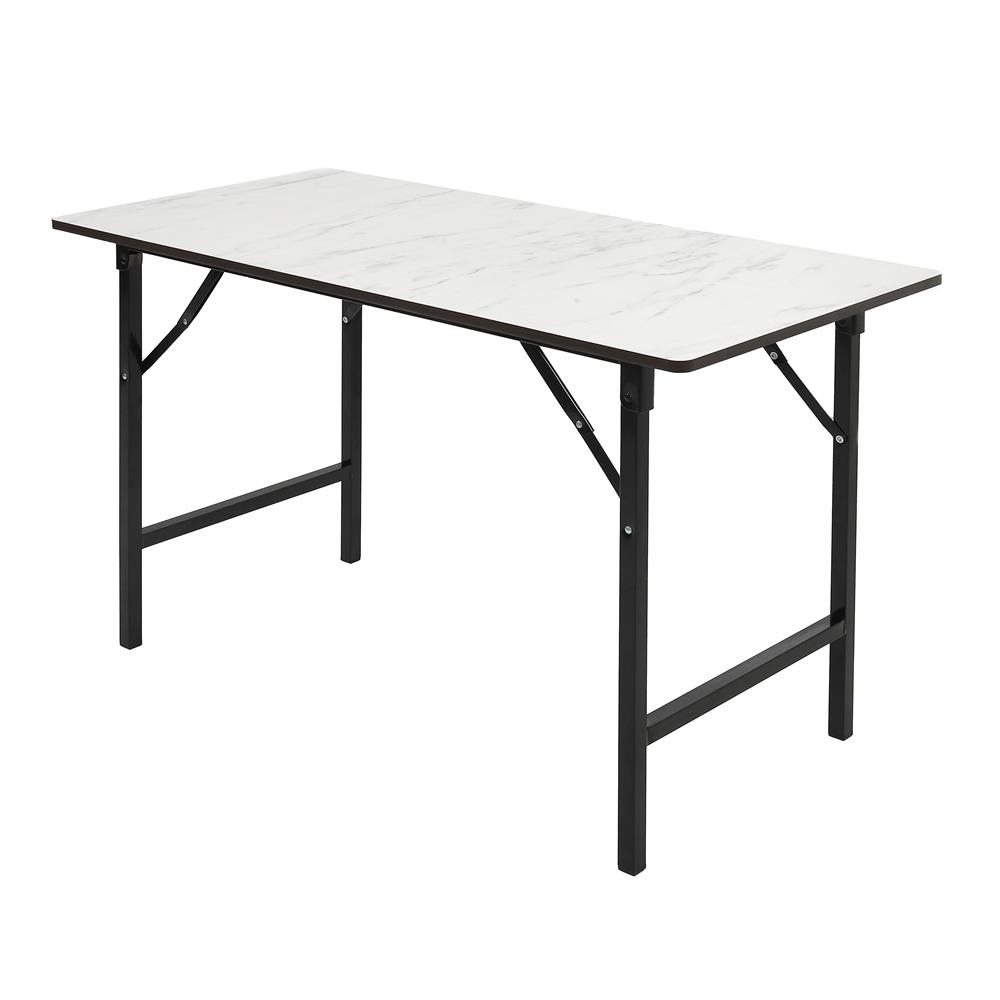 โต๊ะอเนกประสงค์เหลี่ยม FURDINI 60x120 ซม. ลายหินอ่อนขาว