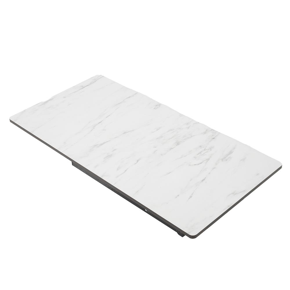 โต๊ะอเนกประสงค์เหลี่ยม FURDINI 60x120 ซม. ลายหินอ่อนขาว