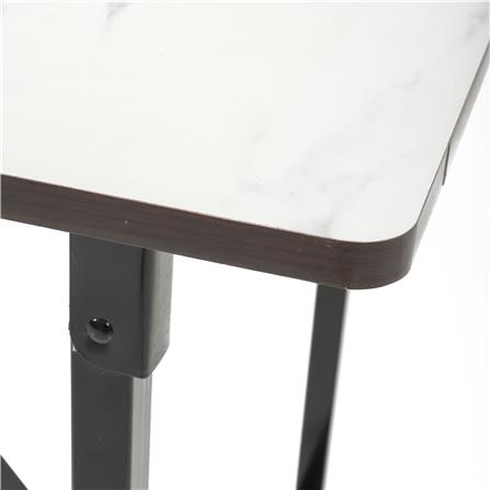 โต๊ะอเนกประสงค์เหลี่ยม FURDINI 60x120 ซม. ลายหินอ่อนขาว_2