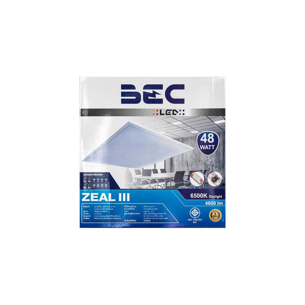 โคมฝังฝ้า LED BEC PANEL ZEAL3 48 วัตต์ DAYLIGHT 60x60 ซม.