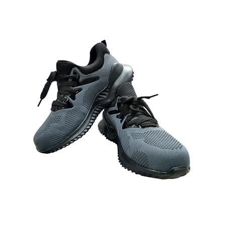 รองเท้านิรภัยผ้า พื้นยาง DEXZON LJ-20680 เบอร์ 40 สีเทา_0
