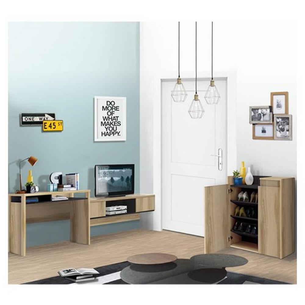 ชุดวางทีวี KONCEPT URBANI 120 ซม. สีลินด์เบิร์กโอ๊ค