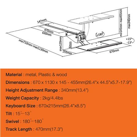 ที่วางคีย์บอร์ด ERGOTREND SMART KEY BOARD TRAY_8