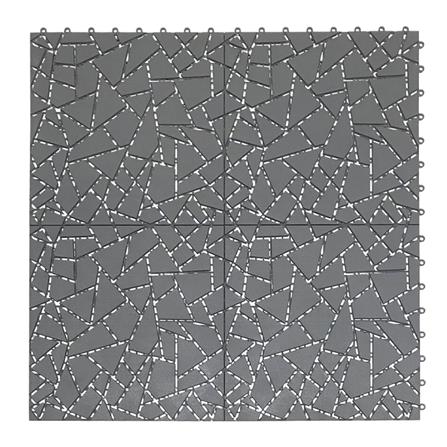 ANTI-SLIP MAT HOME LIVING STYLE DIAMOND 27.5x27.5CM GRAY