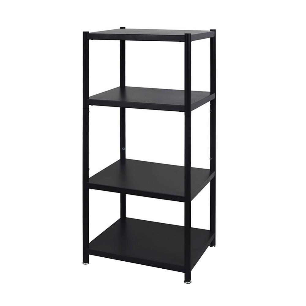 4TIER STAINLESS STEEL SHELVING UNIT STACKO SPACE 45X38X100CM BLACK