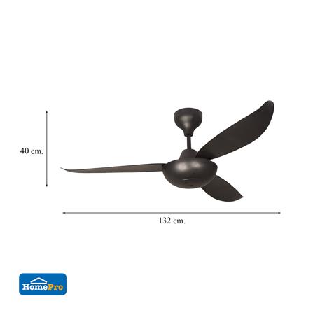 พัดลม CARINI 52-3B-BK 52 นิ้ว สีดำ_2