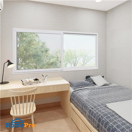 หน้าต่างบานเลื่อน UPVC  F-S-S-F มุ้ง EURO FRAME 240X110 ซม. สีขาว_2