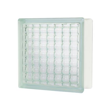 อิฐแก้ว 19x19x8 ซม. ช้างแก้ว หวายแก้ว ใส_0