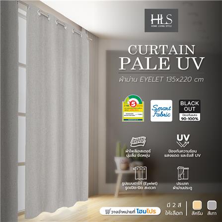 ผ้าม่าน EYELET HOME LIVING STYLE PALE UV 135X220 ซม. สีเทา_7