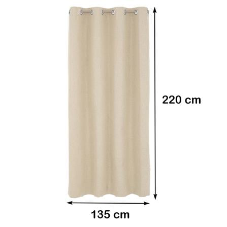 ผ้าม่าน EYELET HOME LIVING STYLE PALE UV 135X220 ซม. สีครีม_9