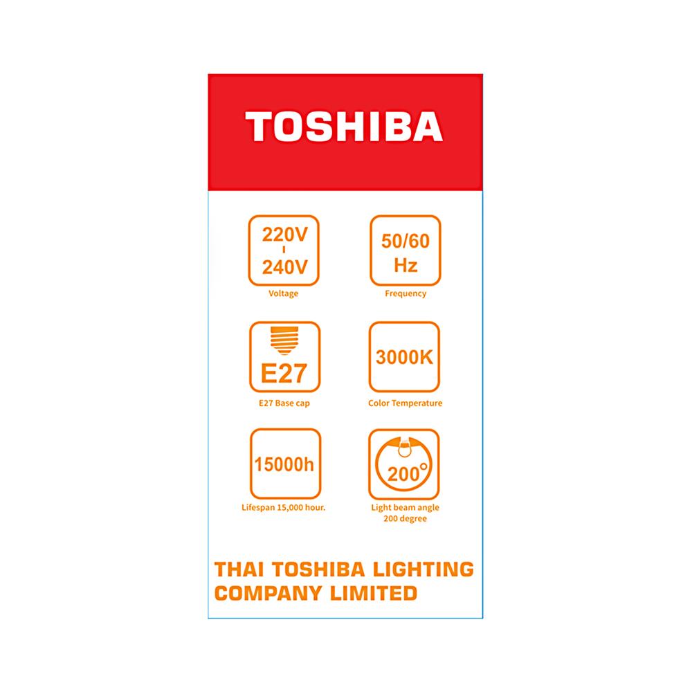 หลอด LED TOSHIBA BULB A70 15 วัตต์ WARMWHITE E27