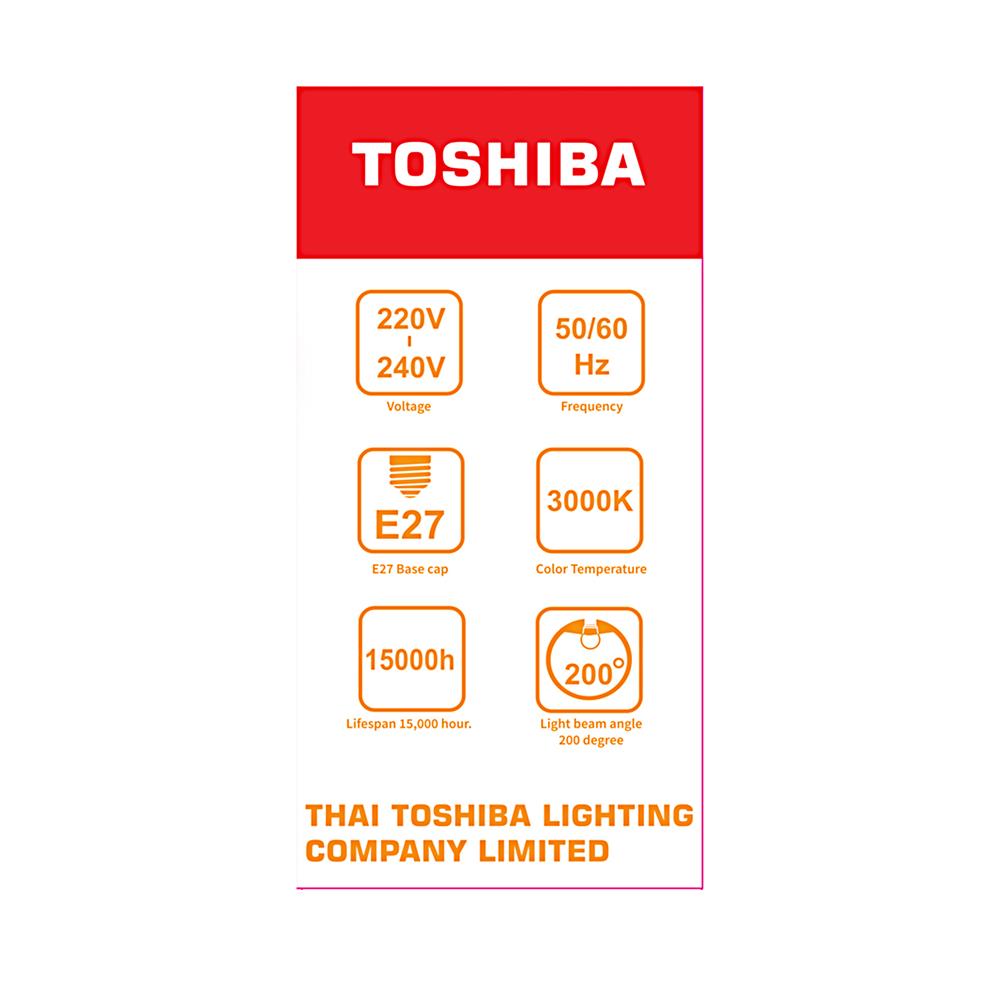 หลอด LED TOSHIBA BULB A80 18 วัตต์ WARMWHITE E27