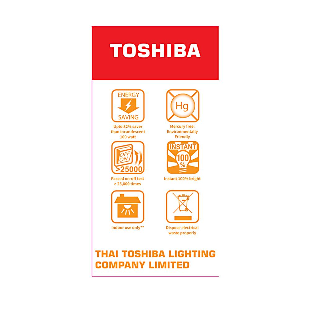 หลอด LED TOSHIBA BULB A80 18 วัตต์ WARMWHITE E27