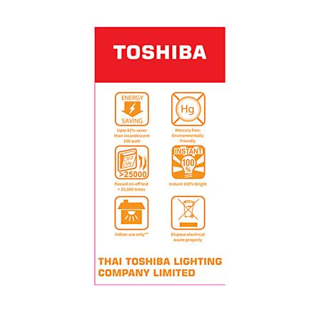 หลอด LED TOSHIBA BULB A80 18 วัตต์ WARMWHITE E27_5