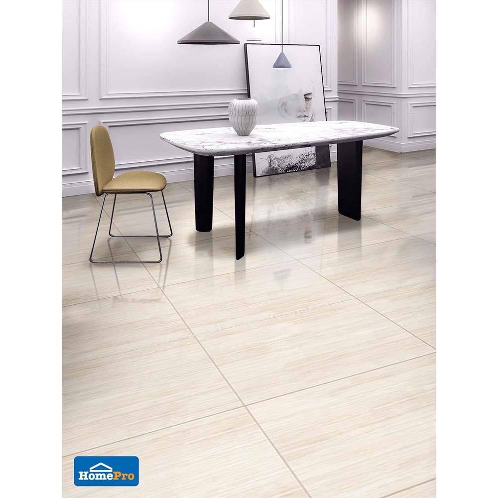 กระเบื้องพื้น 60x90 ซม. MAXIMUS เลคนาครีมา ครีม 1.08M2