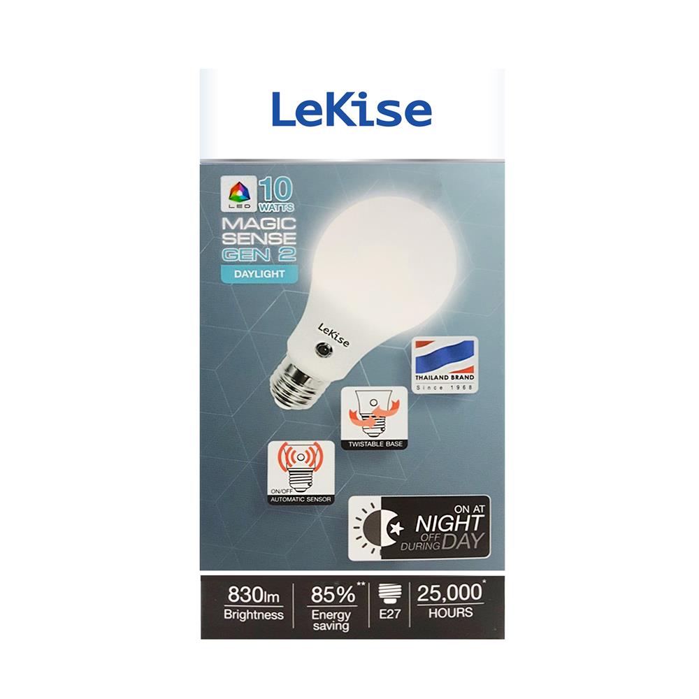 หลอด LED LEKISE LIGHT SENSOR 10 วัตต์ DAYLIGHT E27