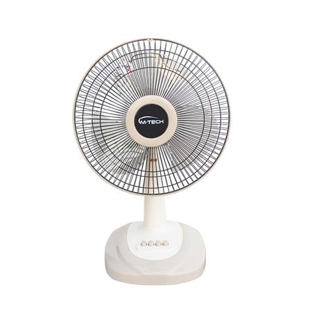พัดลมตั้งโต๊ะ 12 นิ้ว M-TECH DF-8123 สีครีม_0