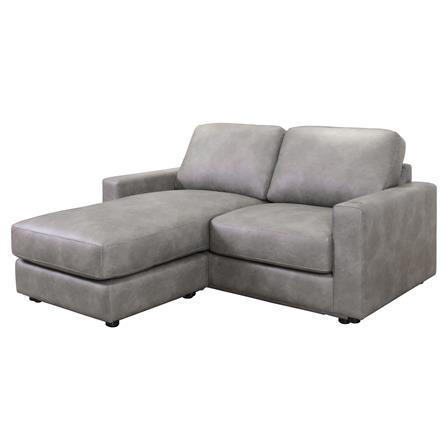 L-SHAPED SOFA WITH USB PORT FURDINI HECTOR GREY