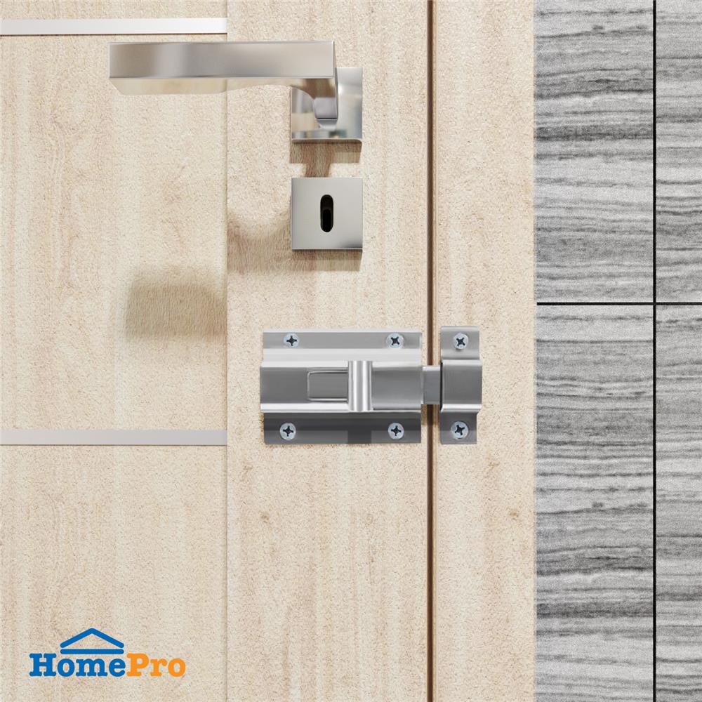 กลอนห้องน้ำ AZLE DL25 สีสเตนเลส