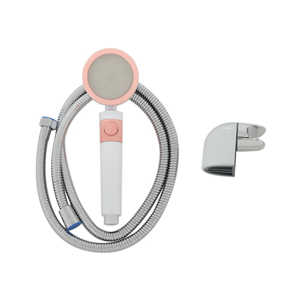 ชุดฝักบัวสายอ่อน MOYA MY-2100109 สีขาวชมพู