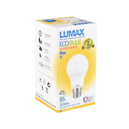 หลอด LED LUMAX ECO BULB 9 วัตต์ WARMWHITE E27_3