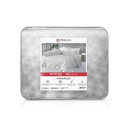 BEDDING SET 6' 6 PCS FROLINA MICROTEX DF017