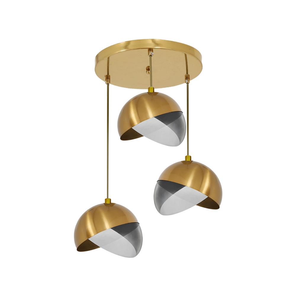 ไฟช่อ CARINI 3362-3C สีทอง/ดำ 3 หัว