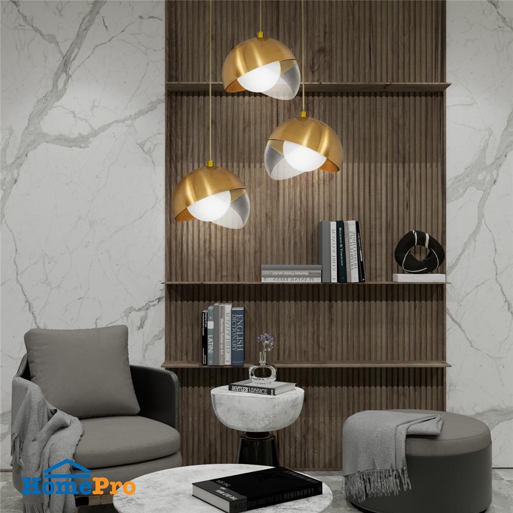 ไฟช่อ CARINI 3362-3C สีทอง/ดำ 3 หัว