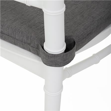 CHAIR PAD HOME LIVING STYLE TRAPEZ 15x15" GRAY