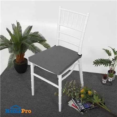 CHAIR PAD HOME LIVING STYLE TRAPEZ 15x15" GRAY
