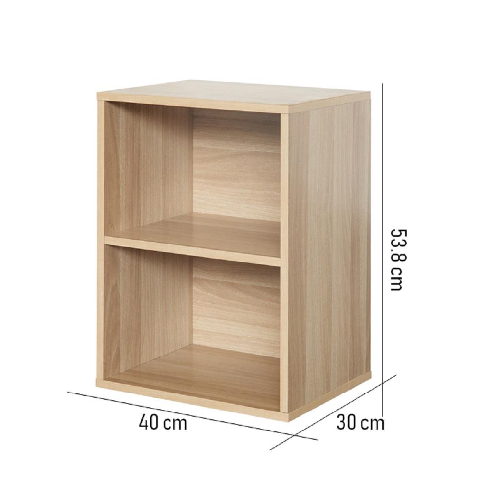 ตู้เตี้ยบานโล่ง 2 ช่อง FURDINI FINN 40 ซม. สีไวท์โอ๊ค