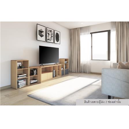 ตู้เตี้ยบานโล่ง 2 ช่อง FURDINI FINN 40 ซม. สีไวท์โอ๊ค_3