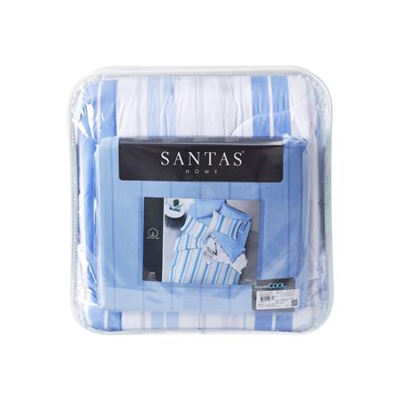 ชุดผ้าปูที่นอน 6 ฟุต 6 ชิ้น SANTAS SPACEY สีฟ้า_3