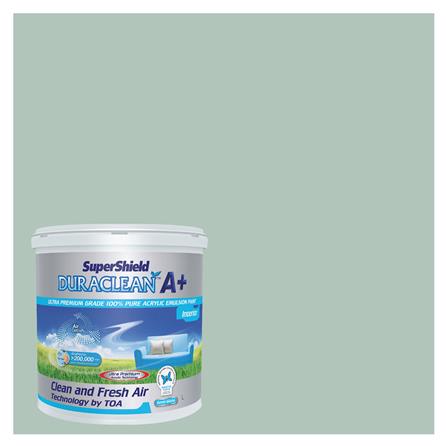 WATER-BASED INTERIOR PAINT TOA SUPERSHIELD DURACLEAN SOFT SPRUCE #8354 SEMI-GLOSS 2.5GAL