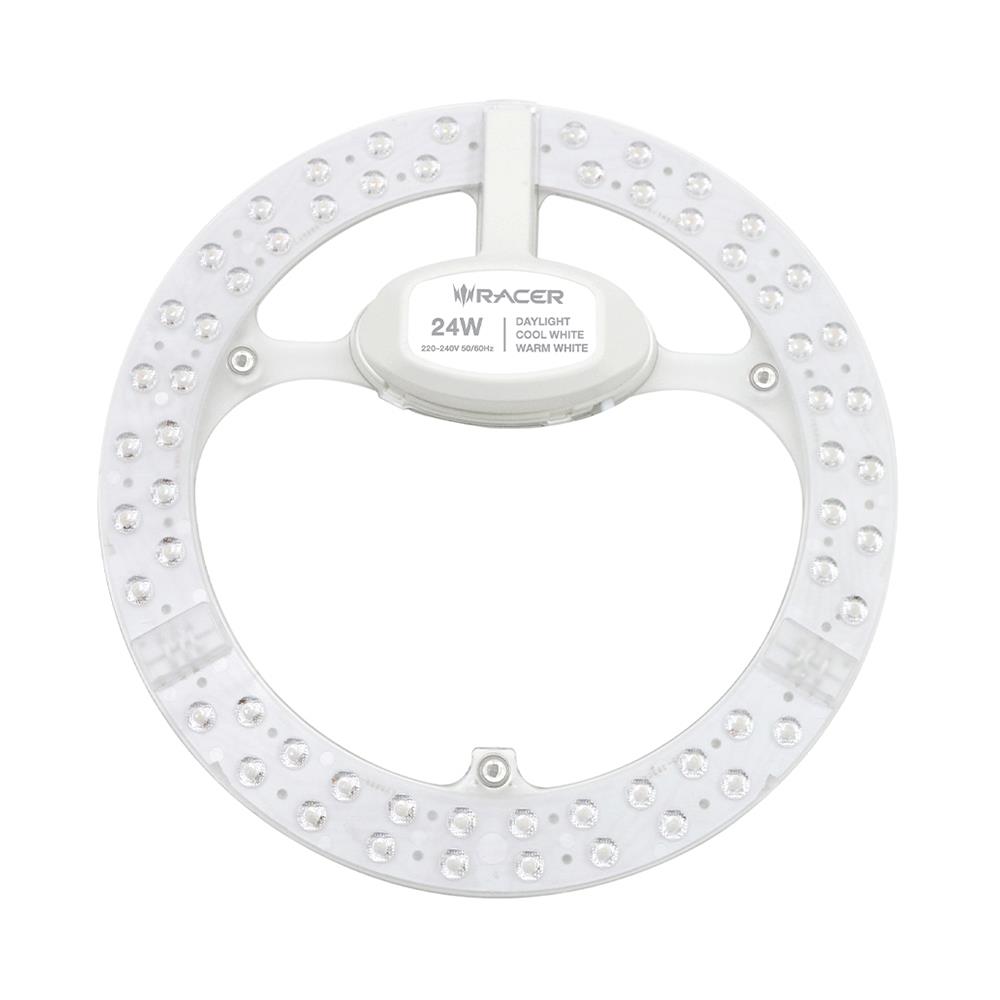 หลอด LED RACER MAGNET 3 COLORS ULTRA WIDE 24 วัตต์ COOLWHITE DAYLIGHT WARMWHITE