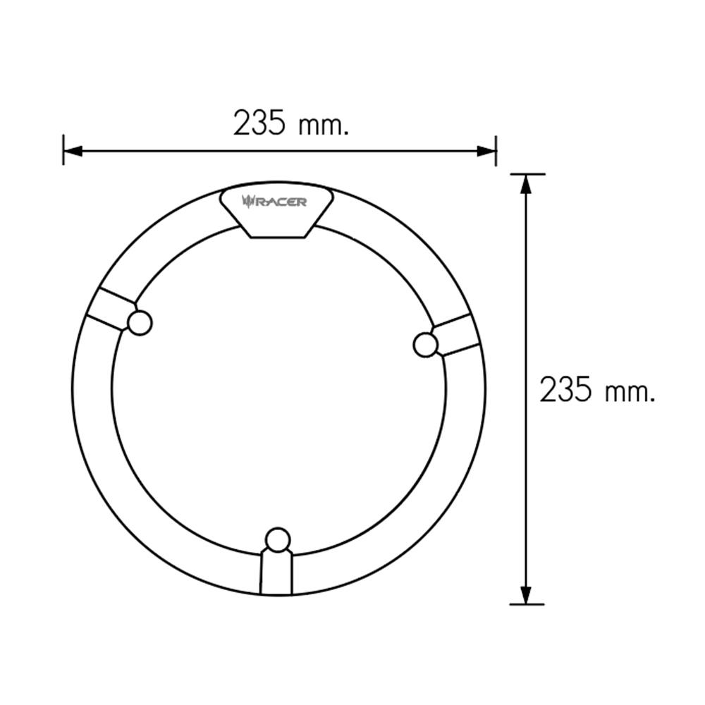 หลอด LED RACER MAGNET 3 COLORS ULTRA WIDE 24 วัตต์ COOLWHITE DAYLIGHT WARMWHITE