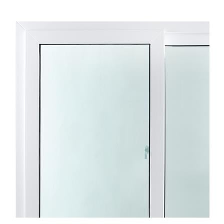 หน้าต่างบานเลื่อน UPVC S-S มุ้ง HOFFEN 120X110 ซม. สีขาว_1