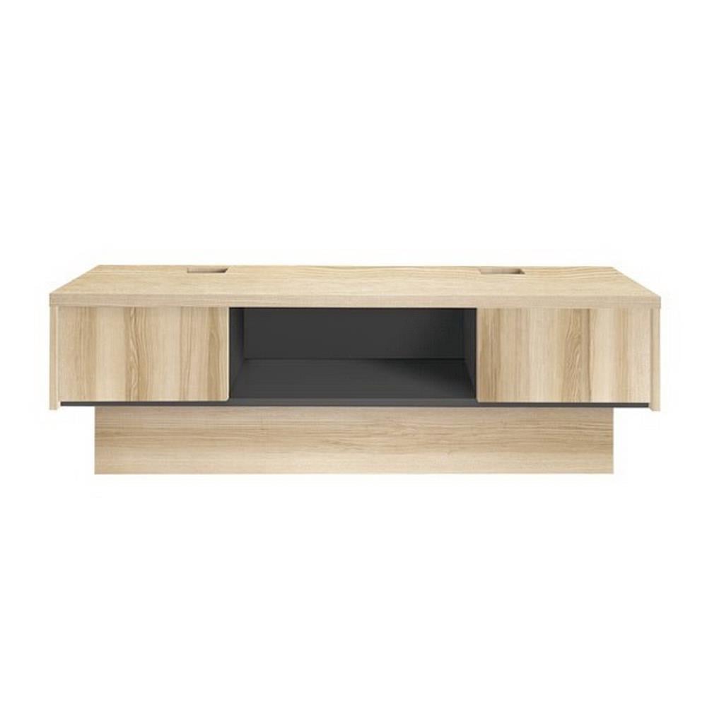 ตู้วางทีวี KONCEPT URBANI 120 ซม. สีลินด์เบิร์กโอ๊ค/เทาดำ
