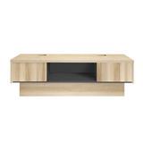 TV CABINET KONCEPT URBANI 120CM LINDBERG OAK/BLACK GREY
