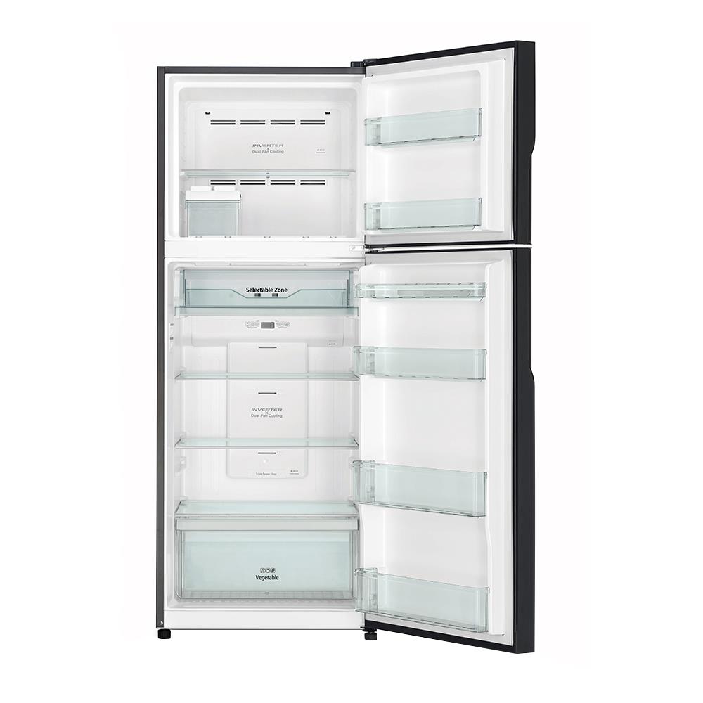 ตู้เย็น 2 ประตู HITACHI RVGX400PF-1GBK 15 คิว กระจกดำ อินเวอร์เตอร์
