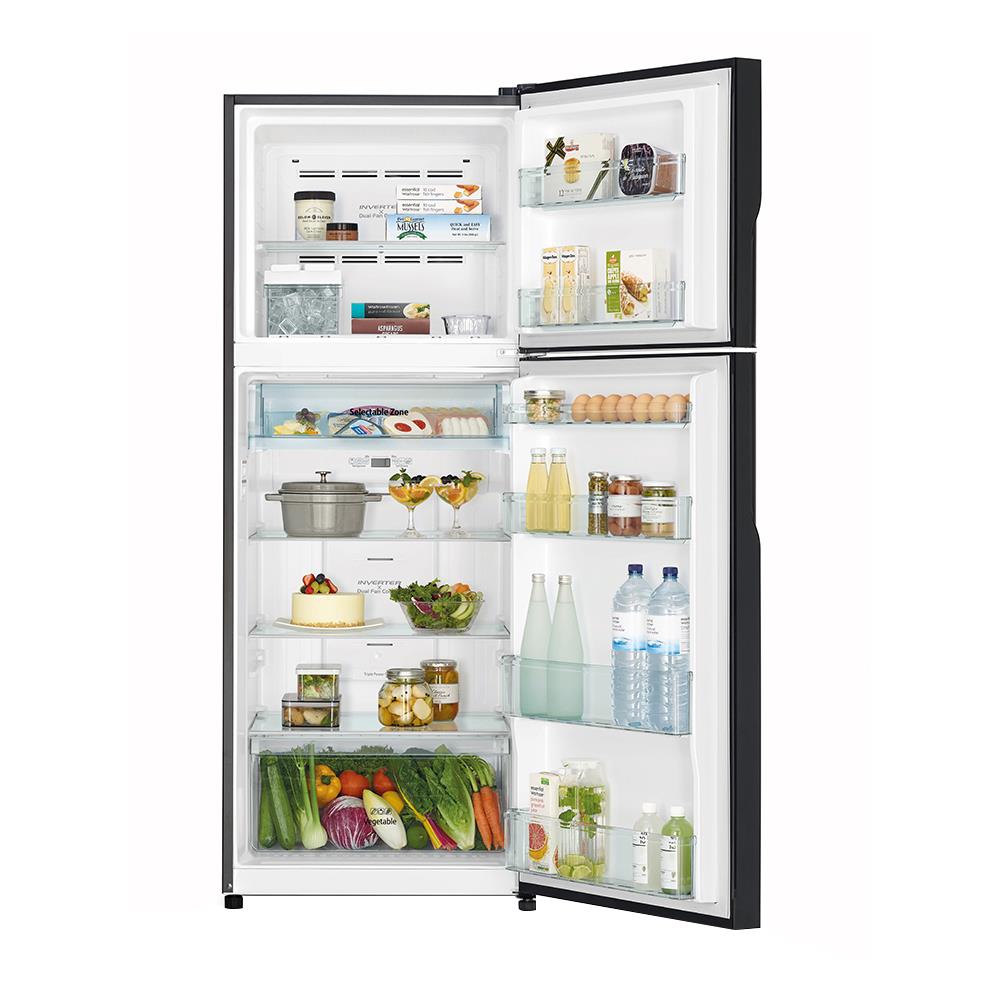 ตู้เย็น 2 ประตู HITACHI RVGX400PF-1GBK 15 คิว กระจกดำ อินเวอร์เตอร์