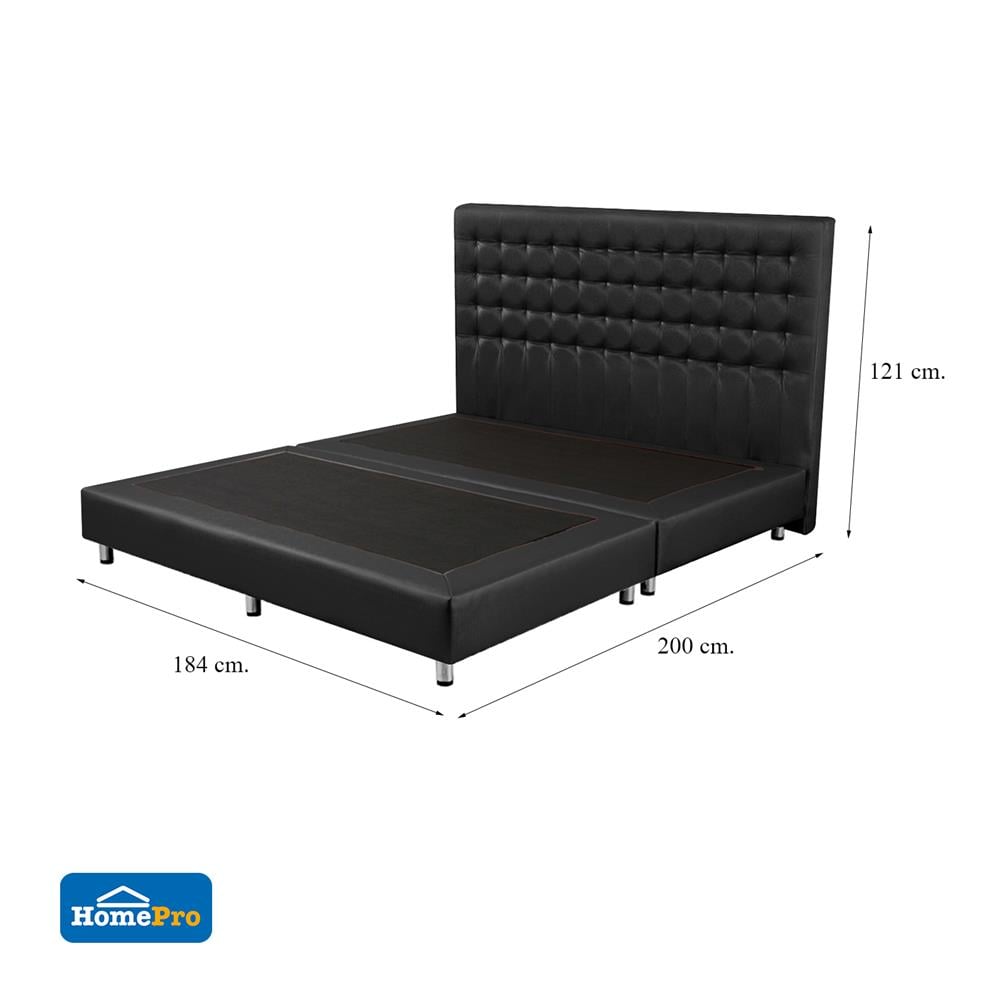 ฐานรองหัวเตียง 6 ฟุต HOME LIVING STYLE BERLIN สีดำ