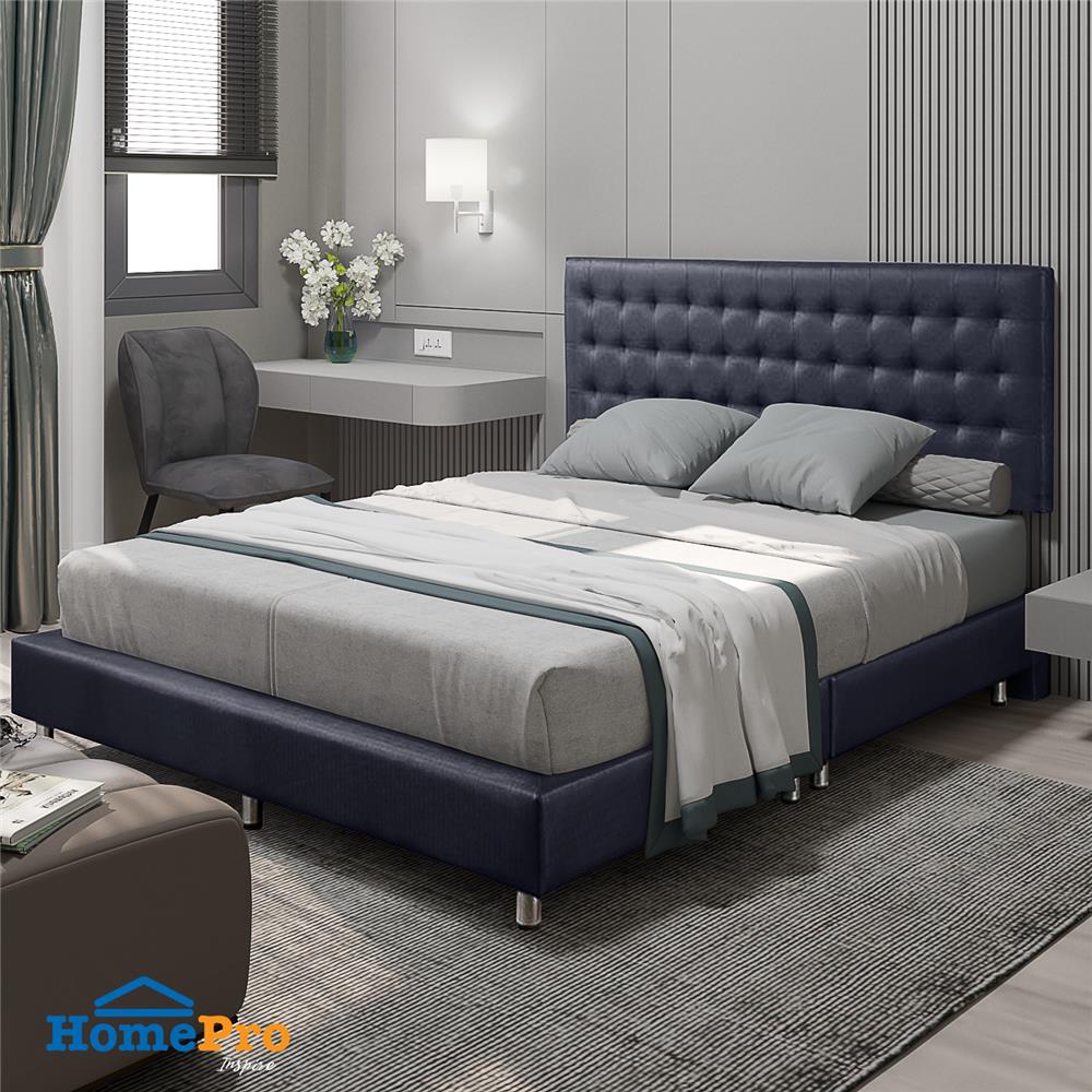 ฐานรองหัวเตียง 5 ฟุต HOME LIVING STYLE MUNICH สีกรมท่า