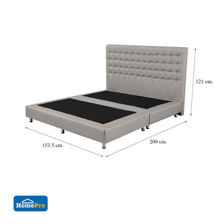 ฐานรองหัวเตียง 5 ฟุต HOME LIVING STYLE BERLIN สีเทาอ่อน_5