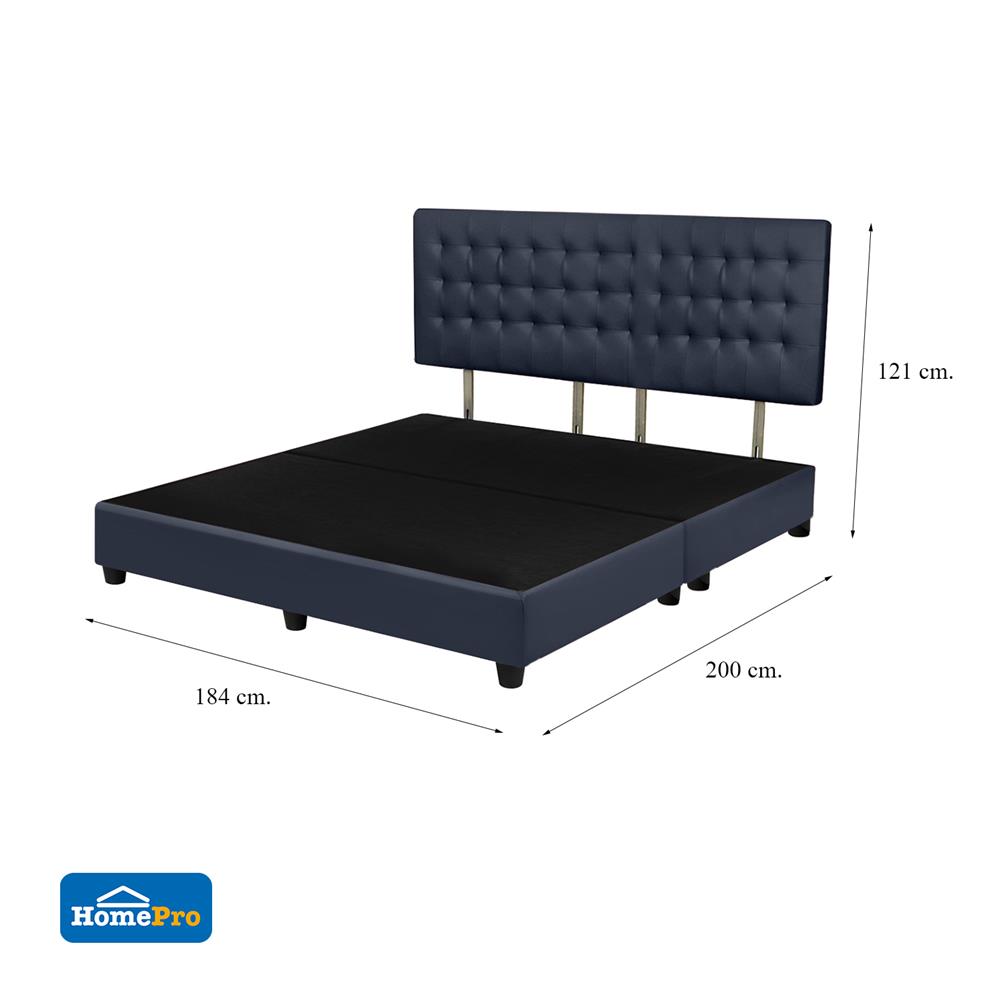 ฐานรองหัวเตียง 6 ฟุต HOME LIVING STYLE MUNICH สีกรมท่า