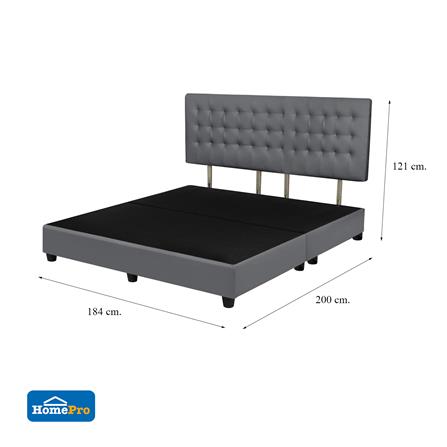 ฐานรองหัวเตียง 6 ฟุต HOME LIVING STYLE MUNICH สีเทาเข้ม_6