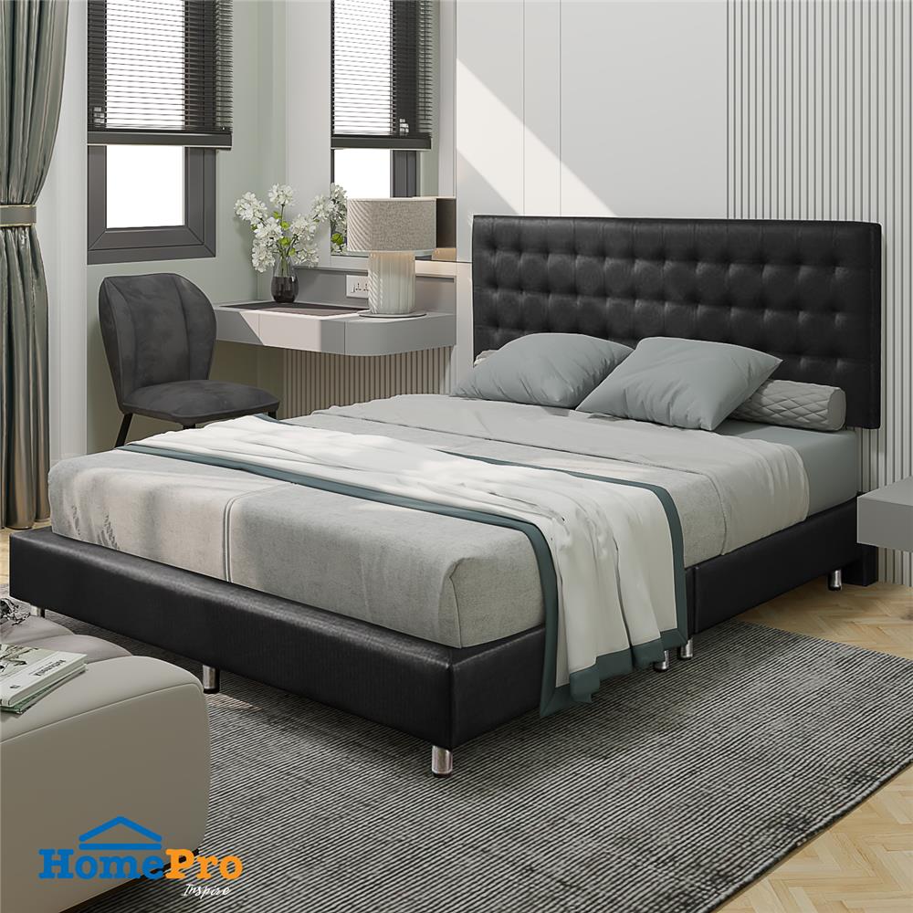 ฐานรองหัวเตียง 5 ฟุต HOME LIVING STYLE MUNICH สีดำ