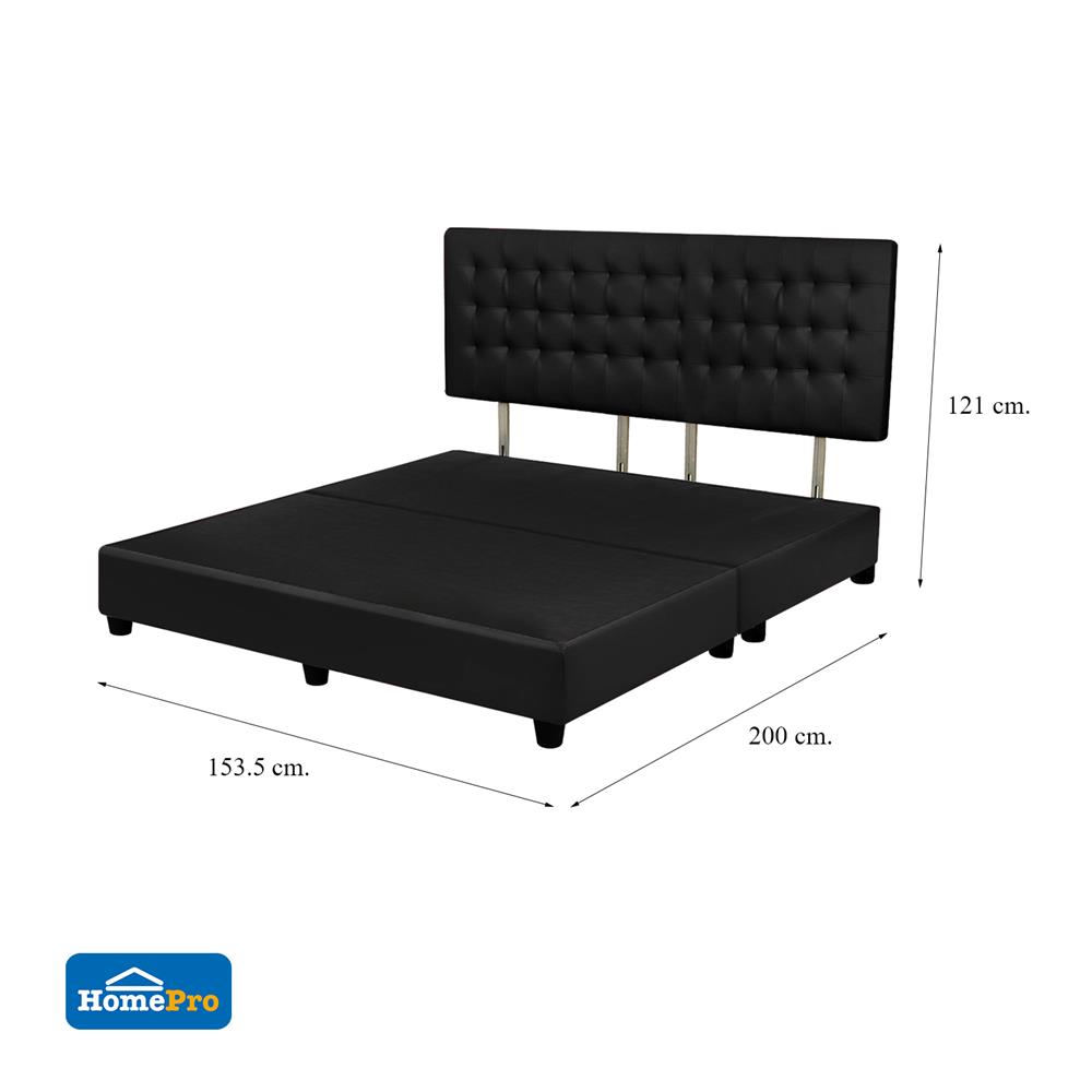 ฐานรองหัวเตียง 5 ฟุต HOME LIVING STYLE MUNICH สีดำ