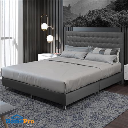 ฐานรองหัวเตียง 6 ฟุต HOME LIVING STYLE BERLIN สีเทาเข้ม_4